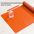PU Leather Desk Pad Blotter, Waterproof Orange Office Desk Mat for Women, Non-Slip Writing Protector, Large Mouse Pad,