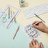 Mr. Pen Retractable Gel Pens, 6 Pack, Black Ink, Cat's Tail Fine Point 0.5mm Aesthetic Pens for Journaling