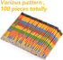 Kolewo4ever 100 Pieces Building Block Wood Pencils Colorful Round Pencils with Top Erasers Kids Birthday Goody Bag Bulk Filler for Exams, School, Office, Sketching Learning Activities (100) by Kolewo4ever