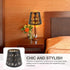 Gsycle E26 E27 Hollow Metal Lampshade, Clamp-On Lamp Shade with Sun Moon Stars Cutout Design Carved Iron Lampshade