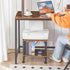 HOOBRO 2-Tier BF38UPS01 Printer Stand with Charging Station, Under Desk Printer Table, Printer Cart with Storage