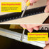 Hiboom Solid Carpenter Pencil Set with 7 Refills, Built-in Sharpener for Woodworking, Design Patent (Yellow)