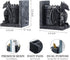 MyGift Black Resin Dragon Decorative Bookends, Heavy Books with Pencil Holder for Desk, Office Supplies Fantasy Dragons