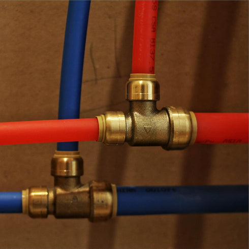 Waterline Pipe Repair Kit for PEX, Copper, CPVC Pipe, Includes Removal Tool, Deburring Tool, 2 Brass Couplings