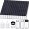 220 Pack 20 ml Clear Glass Vials, Small Empty Sample Bottles with Screw Cap and Plastic Mini Funnels