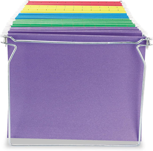 Universal UNV17000 Screw-Together Hanging Folder Frame, 23 in. to 26.77 in., Letter Size, Silver