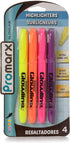 Promarx Pocket Stick Highlighters, Assorted Colors, 4 Count (HS07-LPCB04-48)