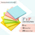 Mr. Pen Lined Sticky Notes 3x3, 6 Pads, 45 Sheets/Pad, Pastel Colors, Sticky Note Pads