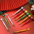 Christmas Ballpoint Pens Bulk, 32 Pcs with Inspirational Quotes, Candycane Gingerbread Snowflake for Kids