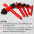 Hakkin Drill Press Chuck Key, 5 Sizes Replacement Wrench Key for Electric Drill Clamping Tool