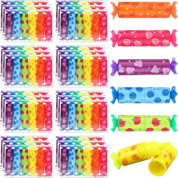 Teling 144 Pcs Mini Highlighter Candy Pastel Highlighters, 6 Color Cute Chisel Tip Marker Pens for Office Supplies