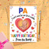 Moonlit93 Pa - I Can't Wait For Our First Cuddle Happy Birthday From The Bump! Card - Ideas Birthday Card For Pa