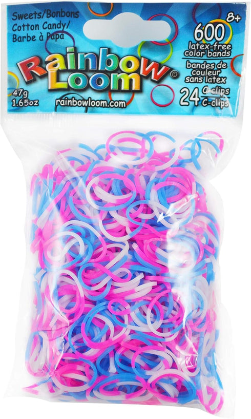 Rainbow Loom Sweets: Cotton Candy