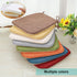 GWTYR 45X42cm Zipper,Blue,1Pcs Memory Foam Kitchen Chair Cushions, Seat Cushion with Ties, Cotton and Linen Seat Pads