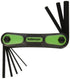 Hilmor 1891472 Hex Key Folding Set, Metric