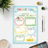 Bewoow Thank You Card Gift for Teacher, Fill in the Blank Appreciation Card from Kids, Interactive Thank You Gift