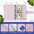 SOUL MAMA Budget Binder with Cash Envelopes, Pink Money Organizer for Budgeting, Money Saving Binder