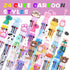Kolewo4ever 24 Pieces Multicolor Ballpoint Pens 10-in-1 0.5mm Retractable Ballpoint Cartoon Pens Dinosaur Pens Unicorn Pens for Office School Supplies Students Gift by Kolewo4ever