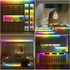 18ft 12V RGB Smart IC COB LED Strip Light Addressable Chasing Color LED Light Strip Multicolored Flexible RGB Lights