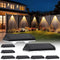 AUDLES Solar Fence Lights Outdoor, 3 Modes Warm/Neutral/Cool White Fence Lights Solar