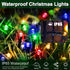 50 16.4Ft String Lights with Timer, Christmas Outdoor String Lights LED Waterproof Lights for Xmas Tree Wreath Garland