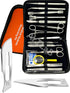 Premium 34 Pcs Advanced Biology Lab Anatomy Dissection Kit Set with Scalpel Knife Handle and Blades