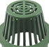 6 in. Atrium Grate, Green Plastic, Connects to 6 in. Spee-DBasin, 6 in. Drain Pipes and Fittings