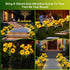 6 Pack 36 IP65 Solar Sunflower Lights Outdoor Waterproof - with Bright Solar Sunflower Lights, Waterproof Light