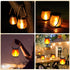 HuiZhen 2 Pack Solar Lanterns Outdoor Waterproof, Hanging Solar Lights for Outside, Flickering Flame Hanging Lanterns