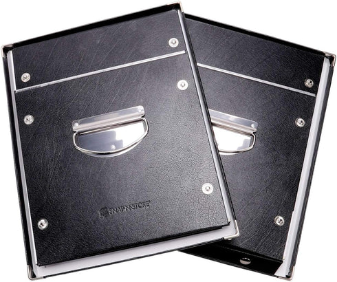 Snap-N-Store File Storage Box & Organizer - 2 Pack Portable File Boxes with Lids for Documents, 13.25 x 10.75 x 9.875