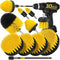 Holikme 10Pieces Drill Brush Attachments Set, Power Scrubber Brush with Long Attachment, Cleaning Supplies