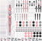 Colarr 24 Sets DIY Beadable Plastic Pens, Assorted Bead Pens with Black Ink for Women, Students, Crafts, Office Gifts