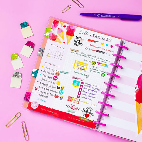 Avery Mini Ultra Tabs, 1" x 1.5", 32 Repositionable Holographic Jewel Tone Page Tabs (74146)