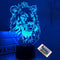 FULLOSUN Lion Night Light, King Lion Gift 3D Illusion Lamp for Kids