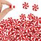 Zhanmai 100 Pcs Candy Erasers, Christmas Large Erasers for School Kids, White and Red Candy Shape