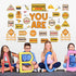 Sets Set Construction Bulletin Board Decoration Construction Affirmation Station Bulletin Board Inspirational