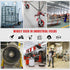 6"X2" Heavy Duty Industrial Casters: Crowned Polyurethane Tread, 1200 lbs Load Capacity, Swivel with Brake