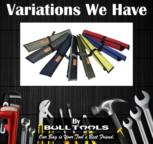 Wrench Roll Bag Organizer Tool Pouch, Heavy Weight, Water Proof Ballistic Polyester, 14 Pocket