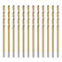 uxcell 1.6mm Drill Bits, High Speed Steel Straight Shank, 12 Pcs Titanium Coated Twist Drill Bit