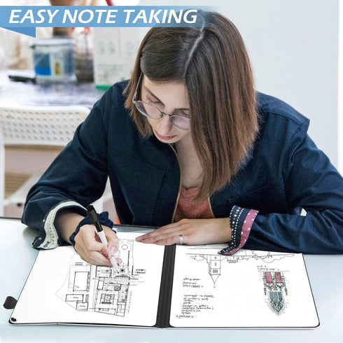 Mini Whiteboard 12"x9", Portable Dry Erase Board with Holder for Office Home Travel School (Blue)