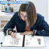 Mini Whiteboard 12"x9", Portable Dry Erase Board with Holder for Office Home Travel School (Blue)