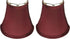 Urbanest Set of 2, 3x5x5" Clip-on Wall Sconce Half Shade, Burgundy
