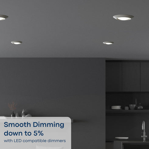 14550S-15 6 3000K, 925 90 T24 (1) Sea Gull Lighting Generation Lighting Traverse Lyte Round in. Canless Integrated LED