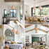 9.8inch Rattan Pendant Lights with Hand-Woven Shade Rattan Light Fixures BohoChandelier Ceiling,Wicker Pendant Lighting