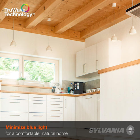 A19 Bulb, 100W 15W, 1600 Dimmable, 2700K, 1 Pack (42304) Sylvania LED TruWave Natural Series Light Equivalent