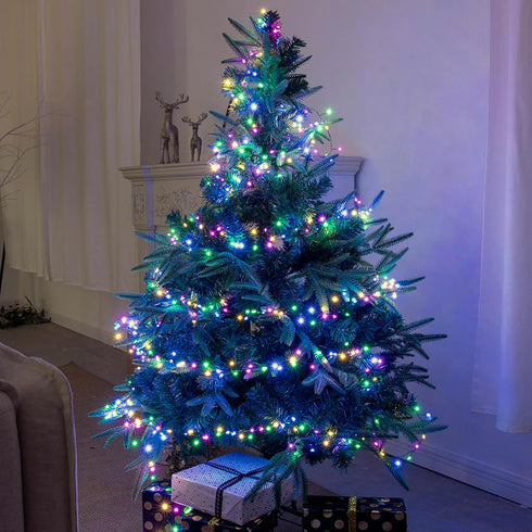 Lights,50FT 500Leds in,8 Firecracker Fairy Waterproof Twinkle Lights Plug Modes Remote String Light for Indoor Outdoor