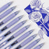 WRITECH Fine Point Gel Pens, Retractable 0.7mm Blue-Ink Color Pen for Journaling Smooth Writing No Bleed Set 10ct