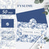 50 Pack 4 6 Inch FYSUIMU Blue White Floral Thank You Cards Boxed Chinoiserie Flower Greeting Cards With Envelopes