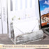 Wooden Mail Holder with 3 Slots, Desk Organizer for Paper and Document Storage, Old White