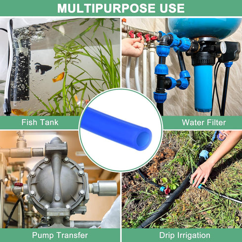 5/32"(4mm) 1/4"(6mm) 20ft(6 M METERXITY Silicone Tubing, ID x OD Silicone Rubber Vacuum Tube, M) High Temp Water Air